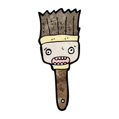 paint brush cartoon N14