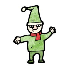 Cartoon Christmas Elf N98