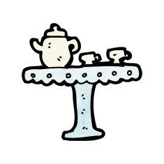 cartoon cup and saucer N8