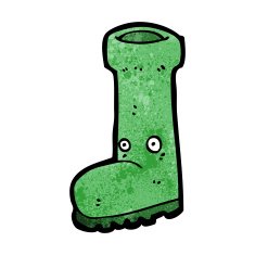 cartoon wellington boot N12