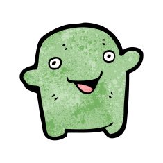 cartoon little alien N34