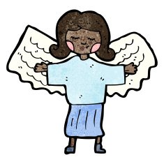 cartoon angel woman N2