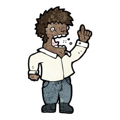 cartoon obnoxious man N3