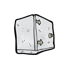 cartoon old safe N2