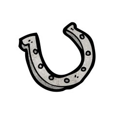 cartoon lucky horseshoe N5