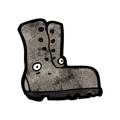 olc boot cartoon character N10