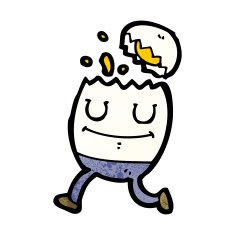 Egg Cartoon Character N16