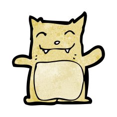 Cartoon Cat N279