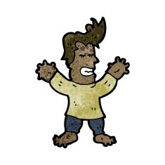cartoon man with swollen hands and feet N3