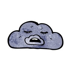 Cartoon Rain Cloud N52