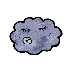 Cartoon Rain Cloud N53