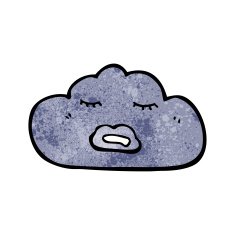 Cartoon Rain Cloud N55