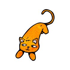 funny cartoon cat N159