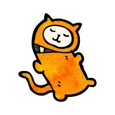 funny cartoon cat N161
