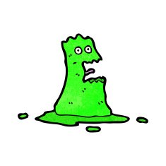 cartoon blob slime monster N2