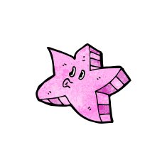 pink star cartoon character N11