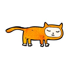 funny cartoon cat N163