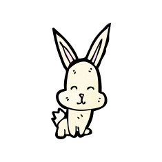 Cartoon little rabbit N11