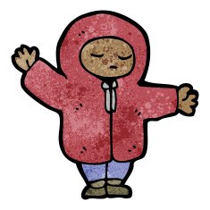 cartoon boy in coat N5