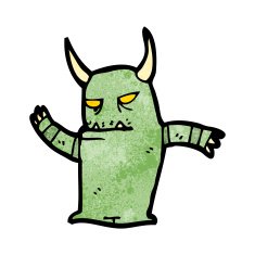 funny cartoon monster N42