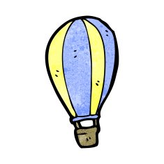cartoon hot air balloon N17