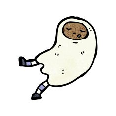 cartoon person in ghost costume N5