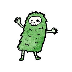 cartoon halloween ghoul N17