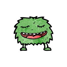 funny cartoon monster N46