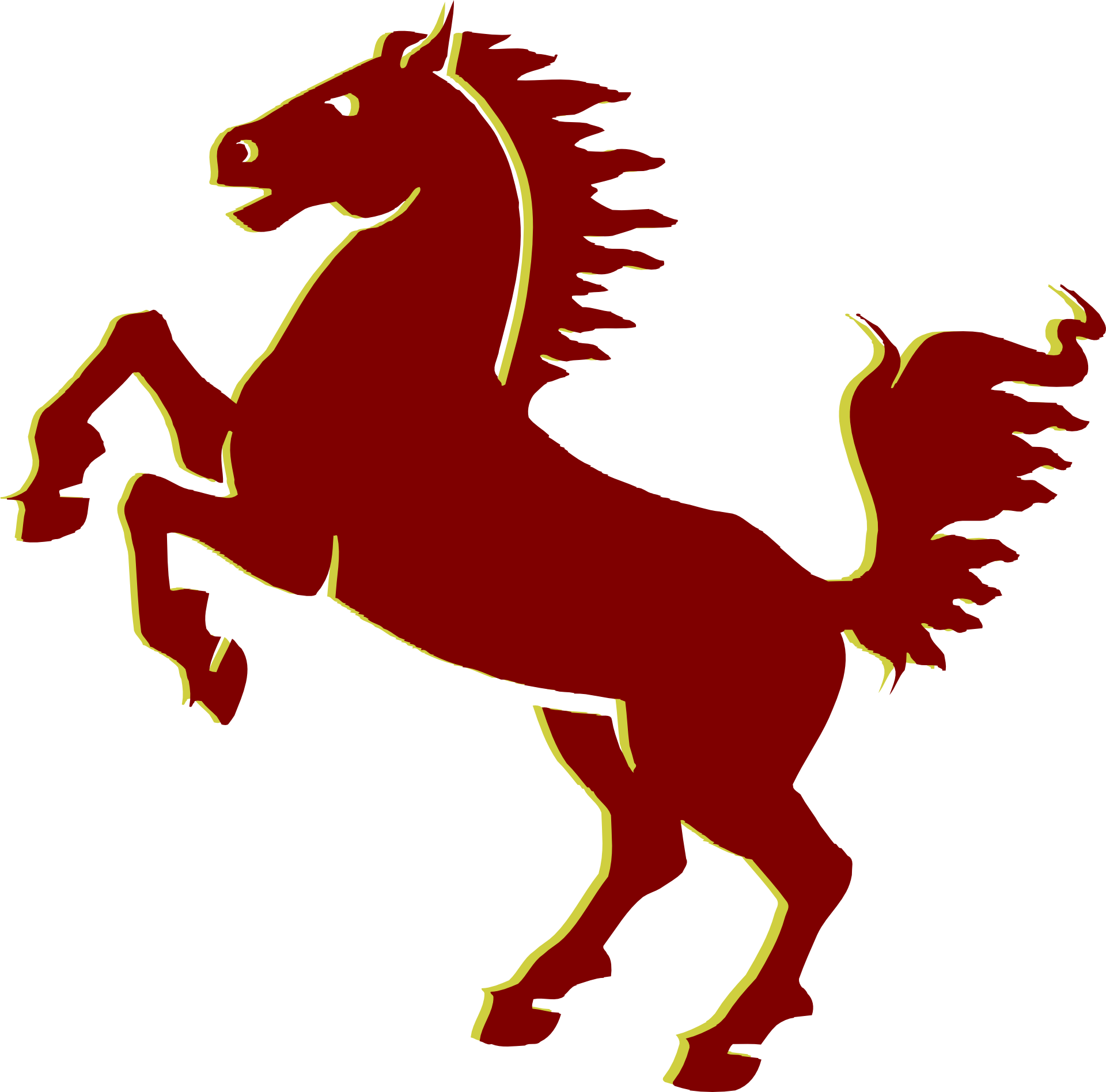 Лошадь красная