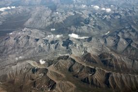 Top view of the mountains in Canada