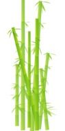 clipart of the green bamboo sticks