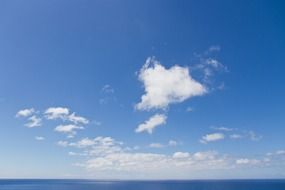adorable clouds over horizon