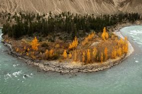 chilcotin river in autumn
