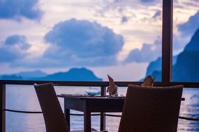 relax restaurant sea view