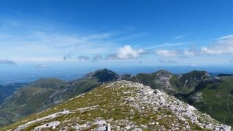 po valley in the alps