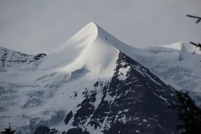 top of the mountain in the snow in switzerland