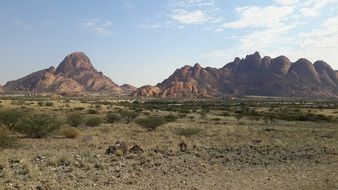 spitzkoppe - a group of ski granite peaks