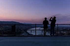 people on a viewpoint