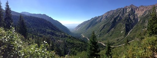 scenic canyon mountain panorama