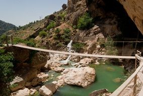 bridge over velillos river in Spain