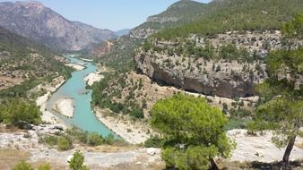 river between mountains in turkey
