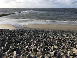 landscape of North Sea on East Frisian Islands