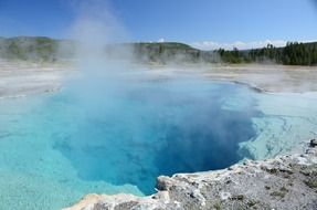 thermal springs sapphire pool summer view