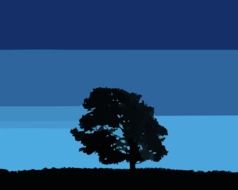 Silhouette of tree clipart