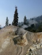 volcano mountain in lassen national park