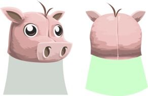 Drawings of the head of the animal