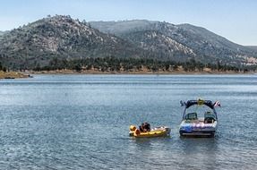 raft on water in california