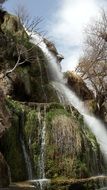 waterfall on a mountain