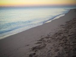 astounding beach with beautiful sky
