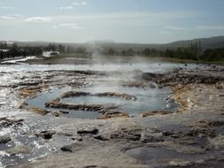 hot water alley in iceland